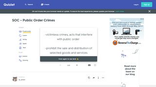
                            13. SOC - Public Order Crimes Flashcards | Quizlet