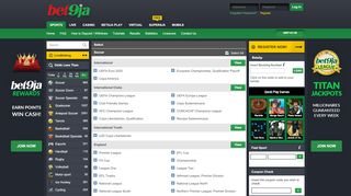 
                            2. Soccer - Bet9ja Nigeria Sport Betting,Premier League Odds,Casino,Bet