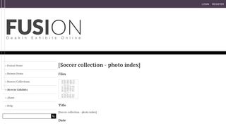 
                            10. [Soccer collection - photo index] · Fusion: Deakin Exhibits Online