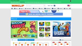 
                            8. Soccer Games at Miniclip.com