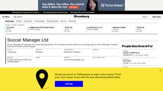 
                            12. Soccer Manager Ltd.: Private Company Information - Bloomberg