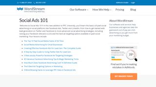 
                            9. Social Ads 101 | WordStream