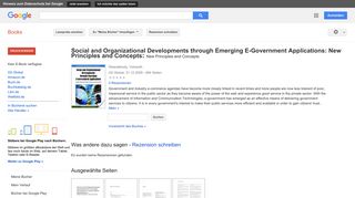 
                            10. Social and Organizational Developments through Emerging E-Government ...