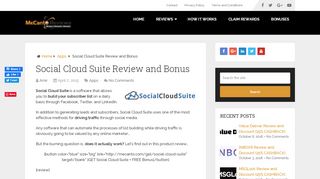 
                            7. Social Cloud Suite BEST Review FREE Bonus - Mecanto