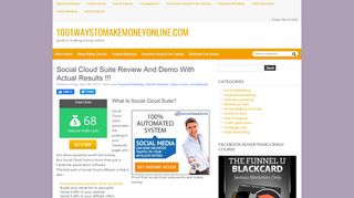 
                            5. Social Cloud Suite review and Demo with actual results