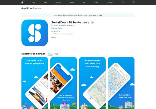 
                            7. Social Deal - Dé beste deals in de App Store - iTunes - Apple