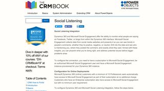 
                            10. Social Engagement in Dynamics 365 - The CRM Book - PowerObjects