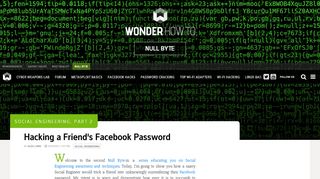 
                            8. Social Engineering, Part 2: Hacking a Friend's Facebook Password ...