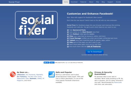 
                            8. Social Fixer for Facebook fixes annoyances, adds features, and ...