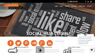 
                            4. Social Hub Login - Websites Made Easy