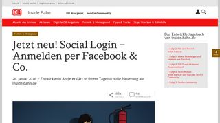 
                            10. Social Login – Anmelden per Facebook & Co. | DB Inside Bahn