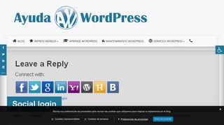 
                            12. Social login • Ayuda WordPress