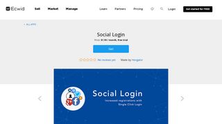 
                            7. Social Login - Ecwid