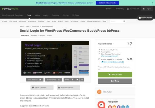 
                            4. Social Login for WordPress WooCommerce BuddyPress bbPress by ...