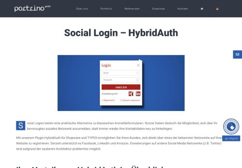 
                            5. Social Login – HybridAuth - portrino GmbH