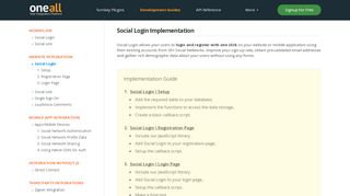 
                            10. Social Login Implementation Guide | docs.oneall.com