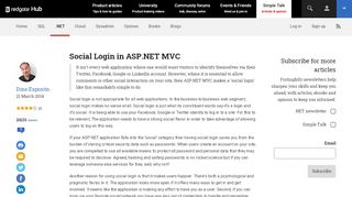 
                            11. Social Login in ASP.NET MVC - Simple Talk - Redgate Software