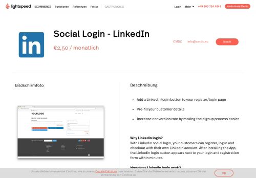 
                            12. Social Login - LinkedIn - Lightspeed