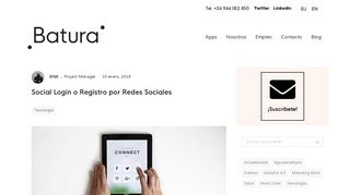 
                            10. Social Login o Registro por Redes Sociales - Batura Mobile