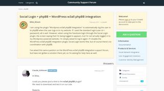 
                            12. Social Login + phpBB + WordPress w3all phpBB integration ...