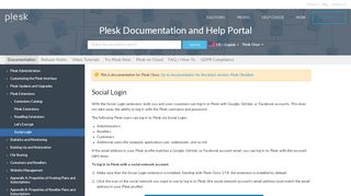 
                            9. Social Login - Plesk Documentation