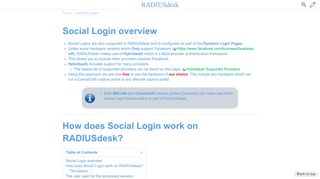 
                            2. Social Login - RADIUSdesk