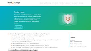 
                            5. Social login, Social Sharing for joomla by MiniOrange