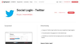 
                            6. Social Login – Twitter | Apps - Lightspeed