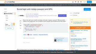 
                            12. Social login with nodejs passport and SPA - Stack Overflow