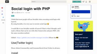 
                            10. Social login with PHP - DEV Community            - Dev.to