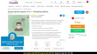 
                            3. Social Loginizer gratuito 14 in 1 - Prestashop Addons - KnowBand