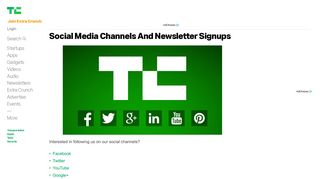 
                            6. Social Media Channels And Newsletter Signups | ...