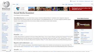 
                            10. Social Media Examiner - Wikipedia
