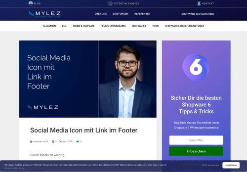 
                            13. Social Media Icons im Footer mit Shopware 5 einbinden | 8mylez.com