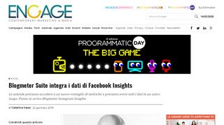 
                            11. Social media intelligence: Blogmeter Suite integra Facebook Insights ...