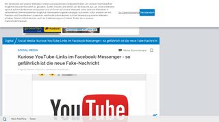 
                            10. Social Media: Kuriose YouTube-Links im Facebook-Messenger - so ...