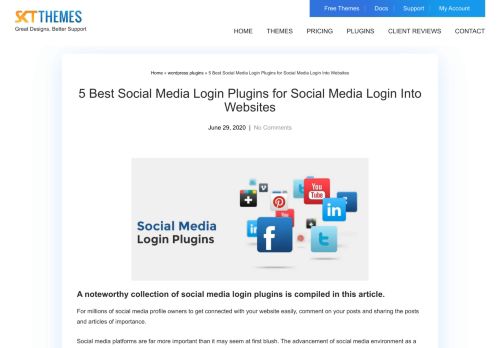 
                            13. Social Media Login Plugins for social media login into ... - SKT Themes