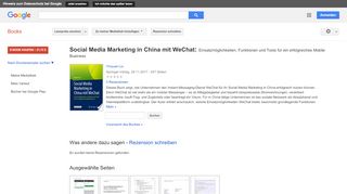 
                            12. Social Media Marketing in China mit WeChat: Einsatzmöglichkeiten, ...