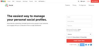 
                            9. Social Media Marketing Platform for Individuals | Zoho Social