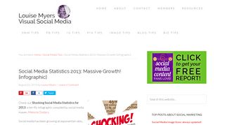 
                            6. Social Media Statistics 2013: Massive Growth! [infographic] - Louise ...