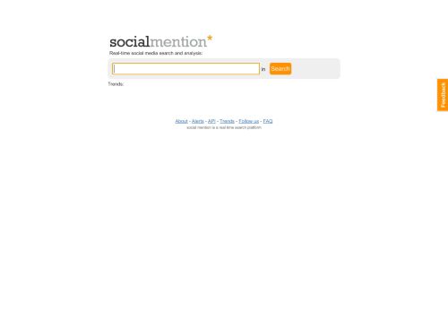 
                            12. Social Mention: Real Time Search