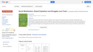 
                            13. Social Mobilization, Global Capitalism and Struggles over Food: A ...