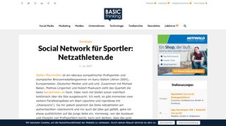 
                            7. Social Network für Sportler: Netzathleten.de - BASIC thinking