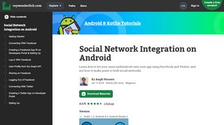 
                            8. Social Network Integration on Android | raywenderlich.com