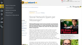 
                            12. Social Network Spam per Messenger? | WebWizard.at