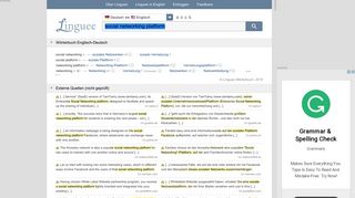 
                            11. social networking platform - Deutsch-Übersetzung – Linguee ...
