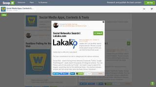 
                            5. Social Networks Search | Lakako.com | Social Me... - Scoop.it