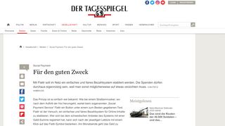 
                            7. Social Payment: Für den guten Zweck - Medien - Gesellschaft ...