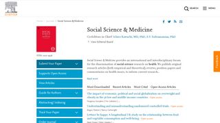 
                            1. Social Science & Medicine - Journal - Elsevier
