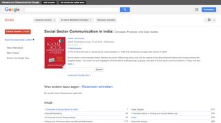 
                            12. Social Sector Communication in India: Concepts, Practices, and ... - Google Books-Ergebnisseite